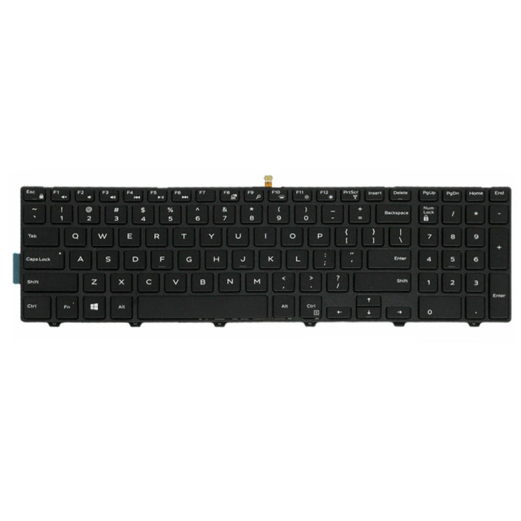 Backlight Laptop Keyboard For Dell 15-9550 / 15-3000 / 15-5542(White Word) - Dell Spare Parts by PMC Jewellery | Online Shopping South Africa | PMC Jewellery