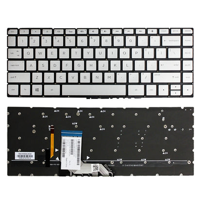 For HP Spectre 15-AP US Version Laptop Backlight Keyboard(Silver) - HP Spare Parts by PMC Jewellery | Online Shopping South Africa | PMC Jewellery