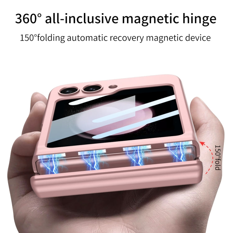 For Samsung Galaxy Z Flip5 GKK Integrated Magnetic Full Coverage Folding Phone Case(Pink) - Galaxy Z Flip5 Cases by GKK | Online Shopping South Africa | PMC Jewellery | Buy Now Pay Later Mobicred