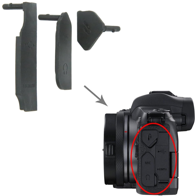 For Canon EOS R OEM USB Cover Cap - USB Cover Cap by PMC TechLife | Online Shopping South Africa | PMC TechLife