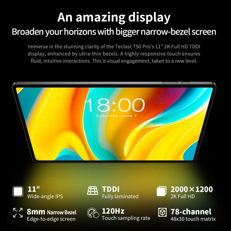 Teclast T50 Pro Tablet PC 11 inch, 16GB+256GB,  Android 13 MediaTek Helio G99 / MT6789 Octa Core, 4G LTE Dual SIM - TECLAST by TECLAST | Online Shopping South Africa | PMC Jewellery