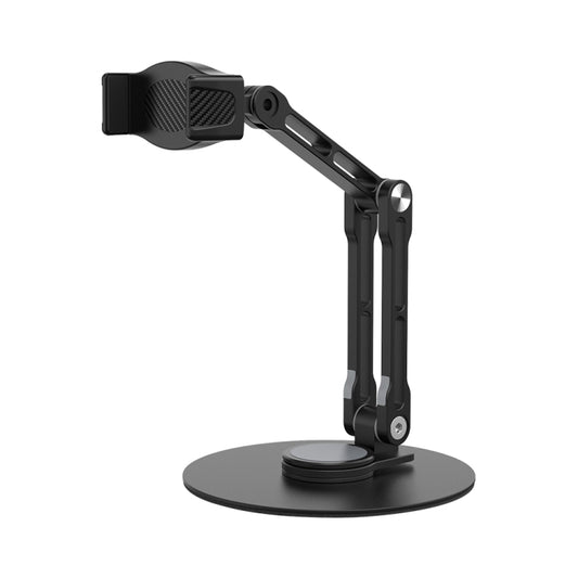R-JUST HZ42 Clip Type Disc Rotating Phone Desktop Stand(Black) - Desktop Holder by R-JUST | Online Shopping South Africa | PMC Jewellery