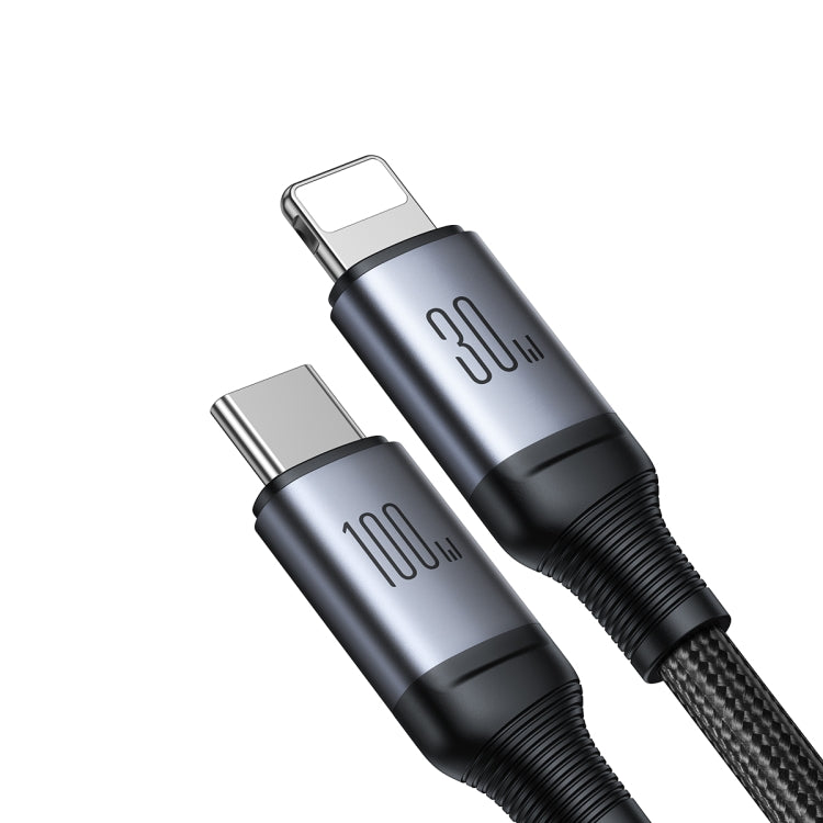 JOYROOM A21 100W Type-C to Type-C+8 Pin 2 in 1 Charging Cable, Length: 1.5m(Black) - 2 in 1 Cable by JOYROOM | Online Shopping South Africa | PMC Jewellery | Buy Now Pay Later Mobicred