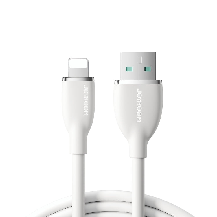 JOYROOM SA29-AL3 3A USB to 8 Pin Liquid Silicone Fast Charging Data Cable, Length: 2m(White) - Normal Style Cable by JOYROOM | Online Shopping South Africa | PMC Jewellery