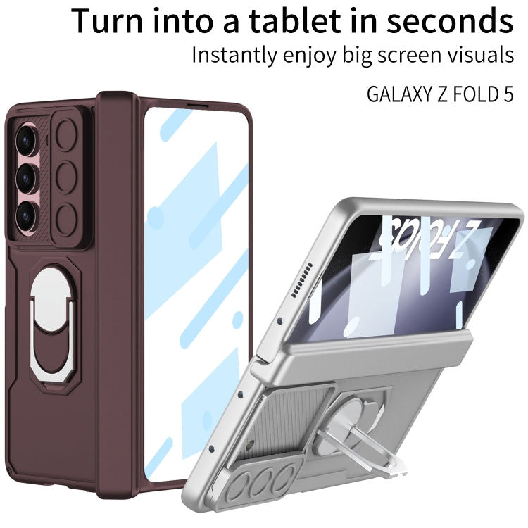 For Samsung Galaxy Z Fold5 GKK Integrated Folding Armored Shell PC Phone Case(Black) - free shipping - PMC TechLife - Order now!