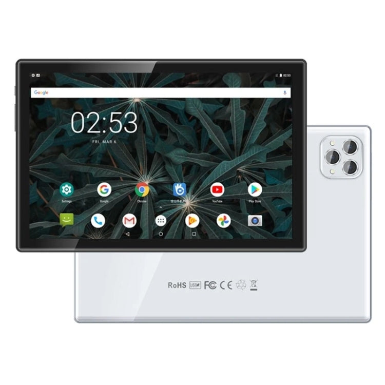BDF P50 4G LTE Tablet PC 10.1 inch, 8GB+128GB, Android 11 MTK6755 Octa Core, Support Dual SIM, EU Plug(Silver) - BDF by BDF | Online Shopping South Africa | PMC Jewellery