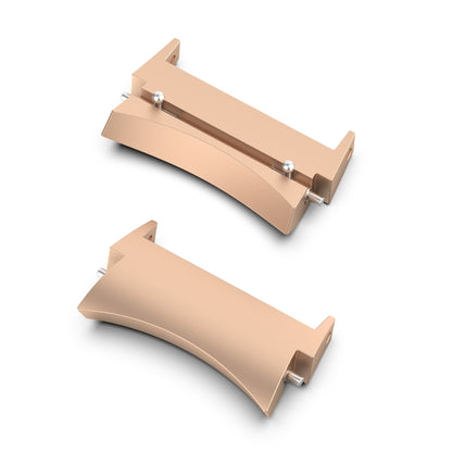 For Samsung Galaxy Watch 6 / 6 Classic 1 Pair Stainless Steel Metal Watch Band Connector(Rose Gold) - For Samsung by PMC Jewellery | Online Shopping South Africa | PMC Jewellery