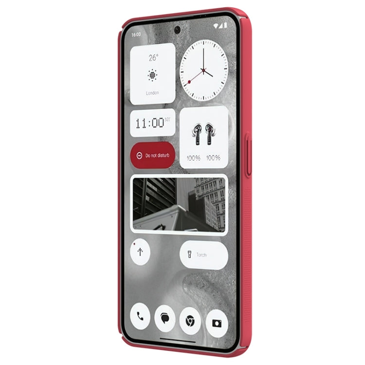 For Nothing Phone 2 NILLKIN Frosted Shield Phone Protective Case(Red) - More Brand by NILLKIN | Online Shopping South Africa | PMC Jewellery