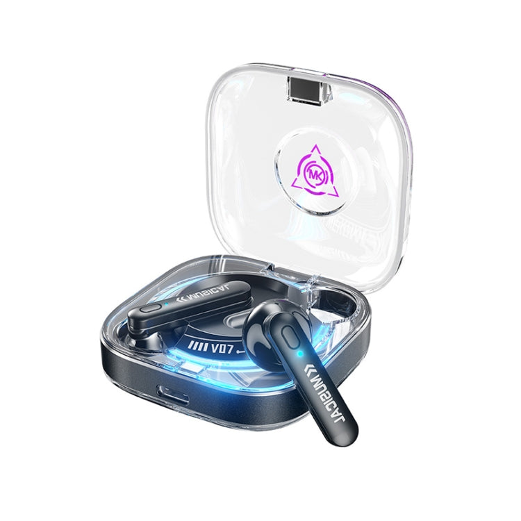 WK V07 Vanguard Series Starshards Wireless Bluetooth Earphone(Black) - Bluetooth Earphone by WK | Online Shopping South Africa | PMC TechLife | Buy Now Pay Later Mobicred