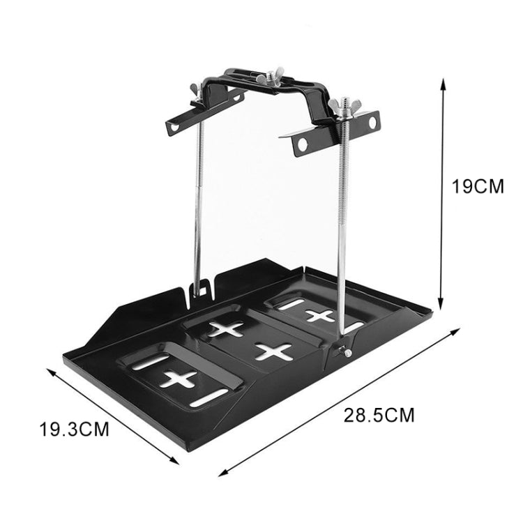 Car Universal Battery Bracket Adjustable Battery Fixed Holder + Base Tray, Size:28.5cm Base + 19cm Bracket - Engine Fittings by PMC TechLife | Online Shopping South Africa | PMC TechLife