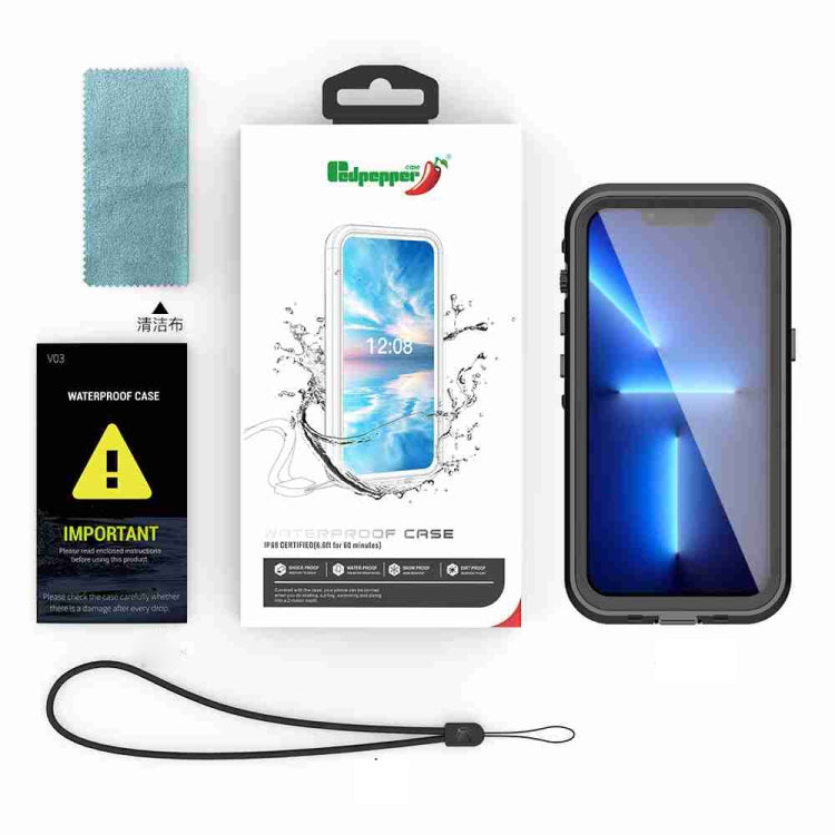 For iPhone 15 RedPepper IP68 Waterproof MagSafe Phone Case(Black) - iPhone 15 Cases by RedPepper | Online Shopping South Africa | PMC TechLife | Buy Now Pay Later Mobicred