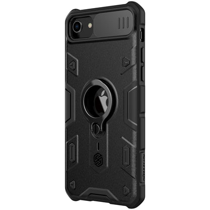 For iPhone SE 2022 / SE 2020 / 8 / 7 NILLKIN Shockproof CamShield Armor Protective Case with Invisible Ring Holder(Black) - iPhone SE 2022 / 2020 / 8 / 7 Cases by NILLKIN | Online Shopping South Africa | PMC Jewellery