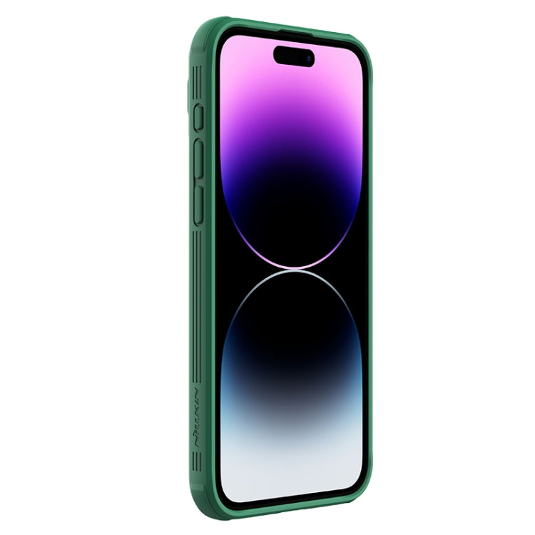 For iPhone 15 Pro Max NILLKIN CamShield Pro Magnetic Magsafe Phone Case(Green) - free shipping - PMC TechLife - Order now!