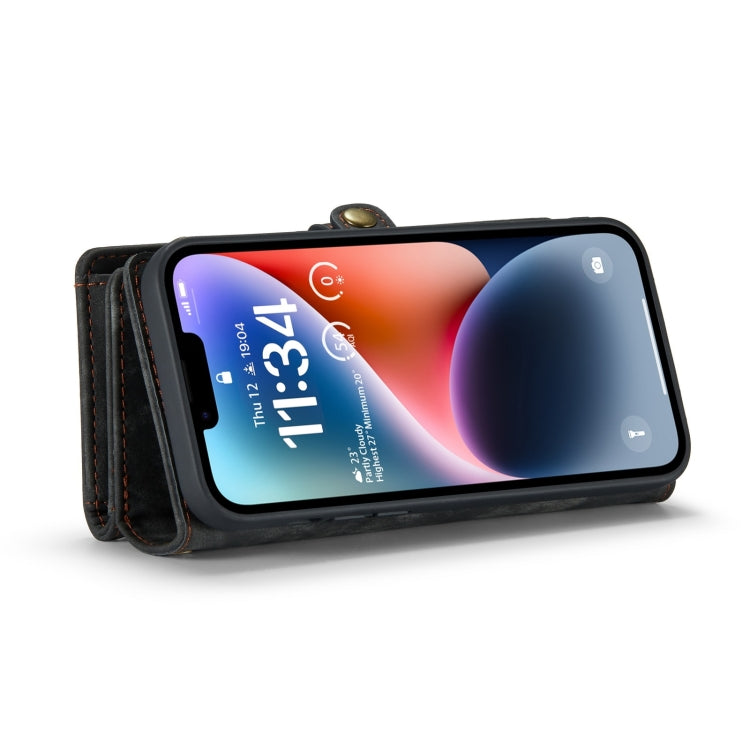 For iPhone 15 Plus CaseMe 008 Detachable Multifunctional Leather Phone Case(Black) - iPhone 15 Plus Cases by CaseMe | Online Shopping South Africa | PMC TechLife | Buy Now Pay Later Mobicred