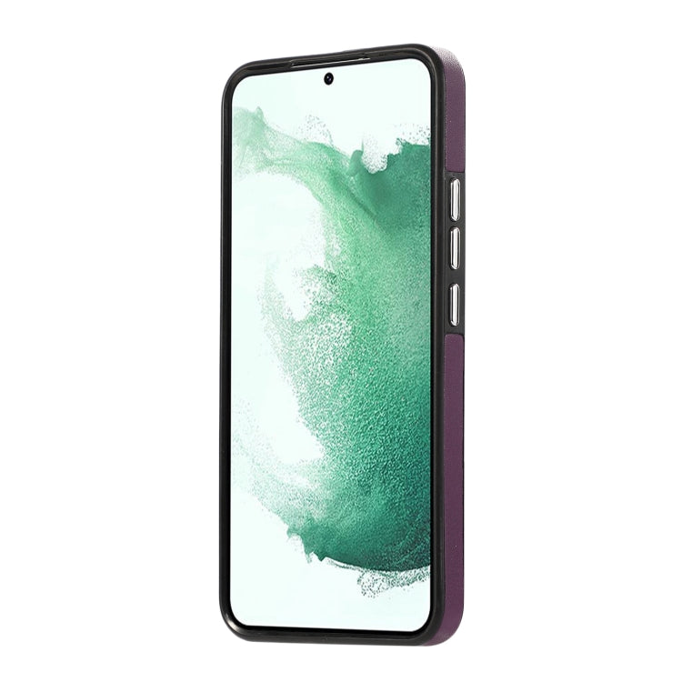For Samsung Galaxy S23 5G Side Leather Magsafe Phone Case(Dark Purple) - Galaxy S23 5G Cases by PMC TechLife | Online Shopping South Africa | PMC TechLife