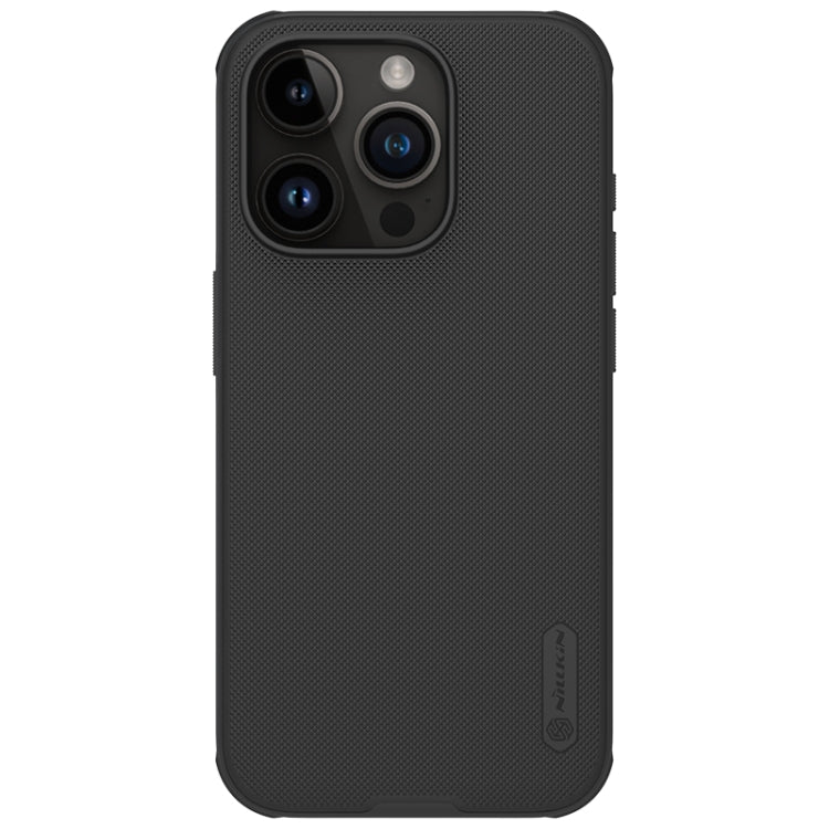 For iPhone 15 Pro NILLKIN Frosted Shield Pro PC + TPU Phone Case(Black) - iPhone 15 Pro Cases by NILLKIN | Online Shopping South Africa | PMC Jewellery | Buy Now Pay Later Mobicred