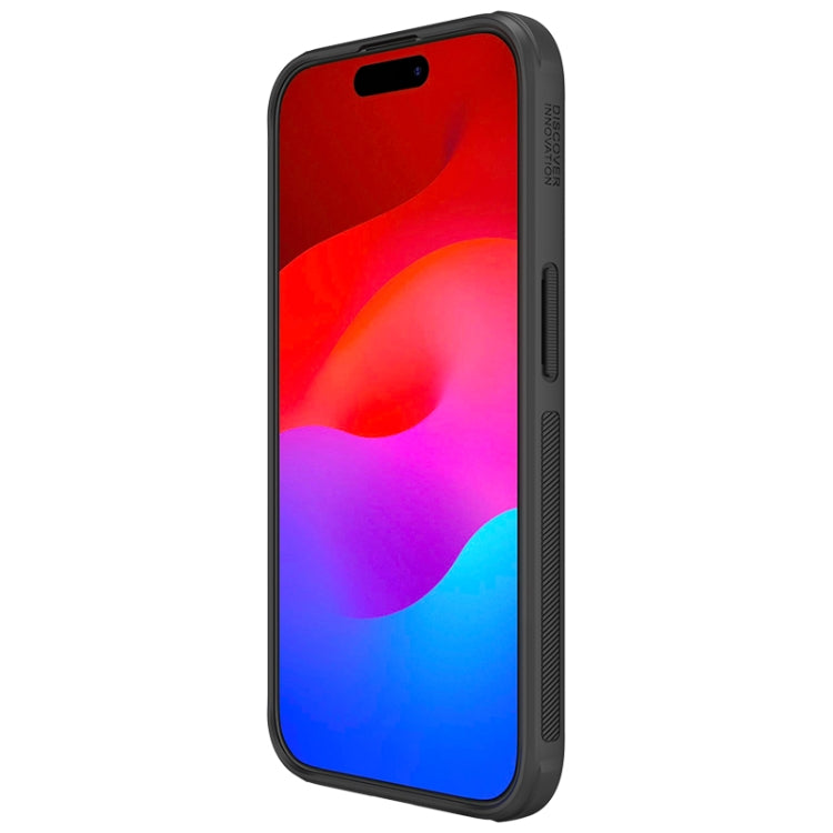 For iPhone 15 Pro NILLKIN Frosted Shield Pro PC + TPU Phone Case(Black) - iPhone 15 Pro Cases by NILLKIN | Online Shopping South Africa | PMC Jewellery | Buy Now Pay Later Mobicred