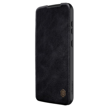 For Samsung Galaxy S23 FE 5G NILLKIN QIN Series Pro Sliding Camera Cover Design Leather Phone Case(Black) - Galaxy S23 FE 5G Cases by NILLKIN | Online Shopping South Africa | PMC Jewellery