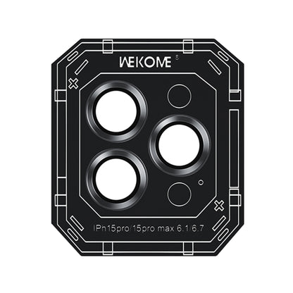 For iPhone 15 Pro WEKOME WTPC-008 Armor Corning Metal Ring Lens Cover Film(Graphite Black) - iPhone 15 Pro Tempered Glass by WK | Online Shopping South Africa | PMC Jewellery