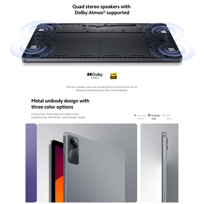 Xiaomi Redmi Pad SE 11 inch, 8GB+256GB, MIUI Pad 14 OS Qualcomm Snapdragon 680 Octa Core, Not Support Google Play(Grey) - Other by Xiaomi | Online Shopping South Africa | PMC Jewellery
