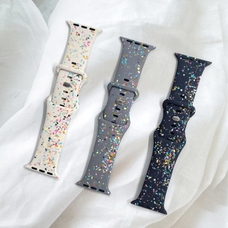 For Apple Watch Serie 7 41mm Floral Silicone Watch Band(Starlight) - free shipping - PMC TechLife - Order now!