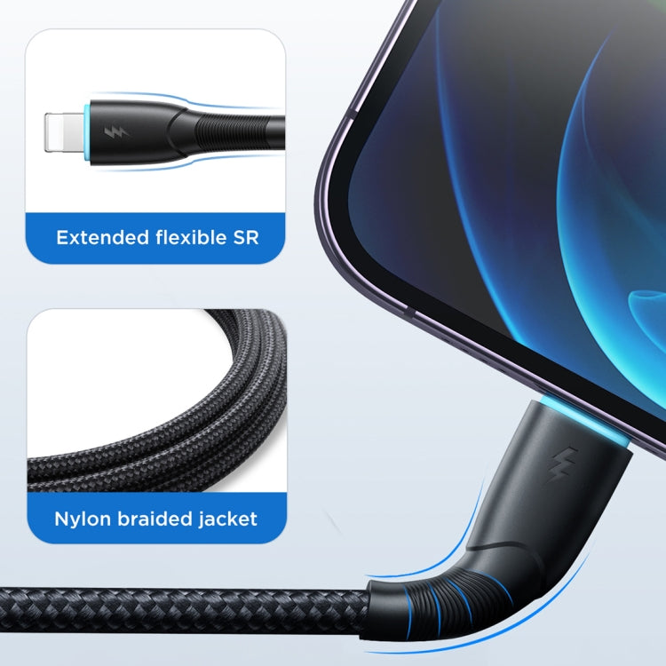 JOYROOM SA32-AL3 Starry Series 3A USB to 8 Pin Fast Charging Data Cable, Length:1m(Black) - Normal Style Cable by JOYROOM | Online Shopping South Africa | PMC Jewellery