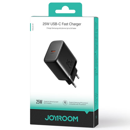 JOYROOM JR-TCF11 25W USB-C / Type-C Port Fast Charger, Specification:EU Plug(Black) - USB Charger by JOYROOM | Online Shopping South Africa | PMC Jewellery