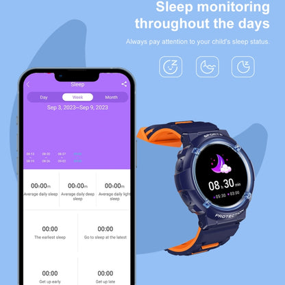 HT19 1.2 inch Round Screen IP68 Children Smart Watch, Support Sleep Monitoring(Blue) - Smart Watches by PMC Jewellery | Online Shopping South Africa | PMC Jewellery