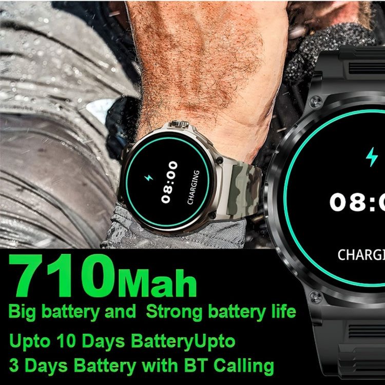 V69 IP68 BT5.0 1.85inch Smart Watch Support Voice Call / Sleep Detection(Silver) - free shipping - PMC TechLife - Order now!