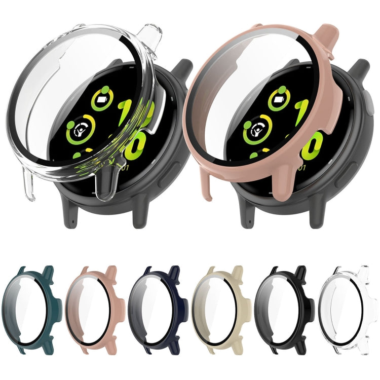 For Garmin vivoactive 5 / Active 5 PC + Tempered Film Integrated Watch Protective Case(Black) - Watch Cases by PMC Jewellery | Online Shopping South Africa | PMC Jewellery