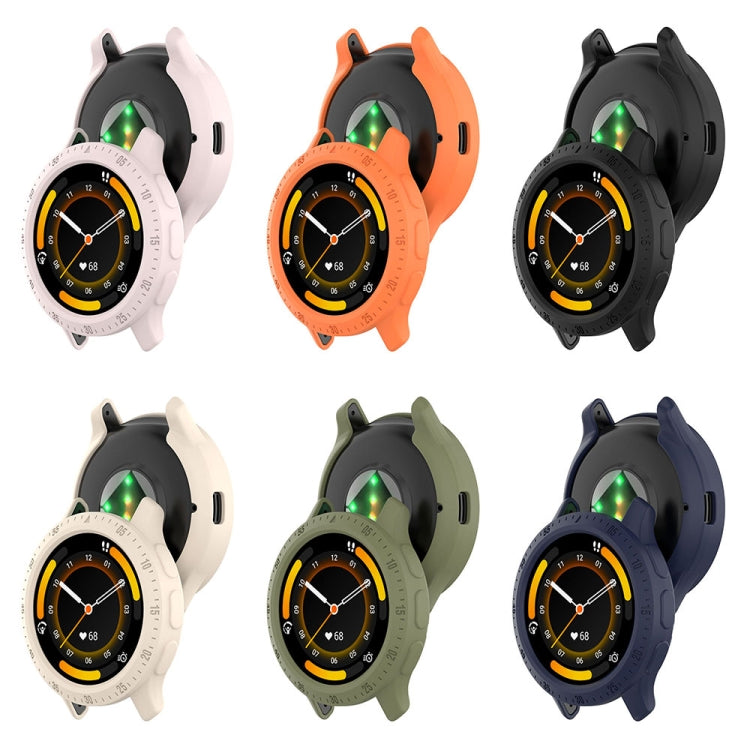 For Garmin Venu 3S Half Pack Hollow TPU Armor Watch Protective Case(Dark Blue) - Watch Cases by PMC TechLife | Online Shopping South Africa | PMC TechLife