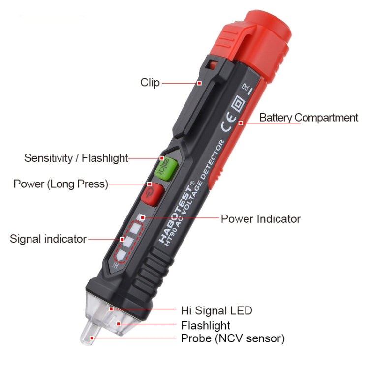 HABOTEST HT90 Multifunctional Inductive Test Pen - free shipping - PMC TechLife - Order now!