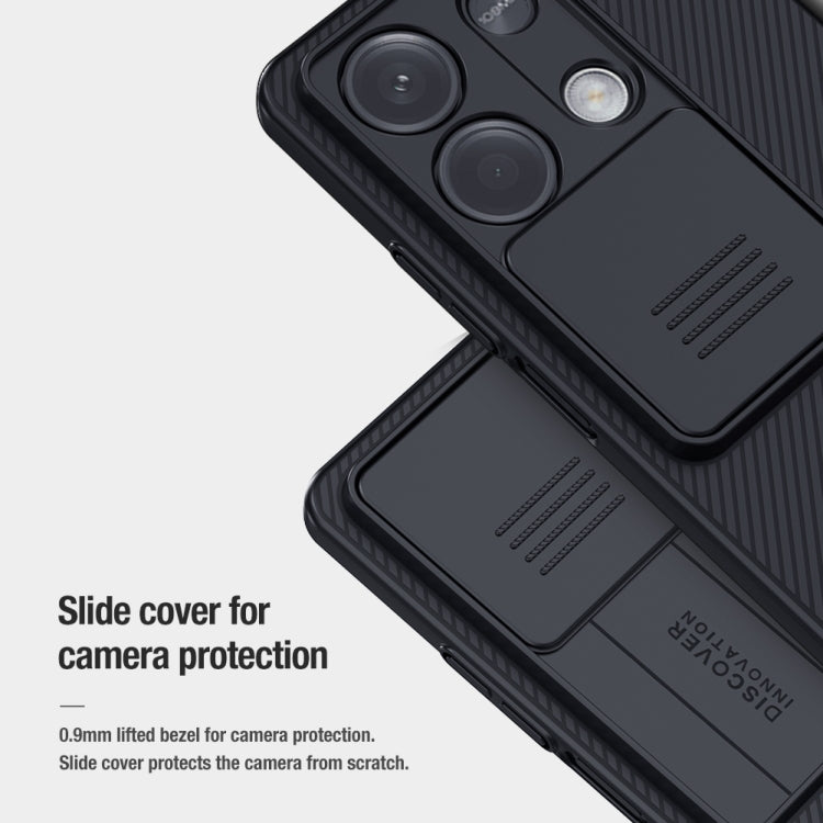 For Xiaomi Redmi Note 13 5G NILLKIN Black Mirror Series Camshield PC Phone Case(Black) - Xiaomi Cases by NILLKIN | Online Shopping South Africa | PMC TechLife | Buy Now Pay Later Mobicred