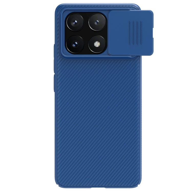 For Xiaomi Redmi K70E / Poco X6 Pro 5G NILLKIN Black Mirror Series Camshield PC Phone Case(Blue) - K70E Cases by NILLKIN | Online Shopping South Africa | PMC Jewellery