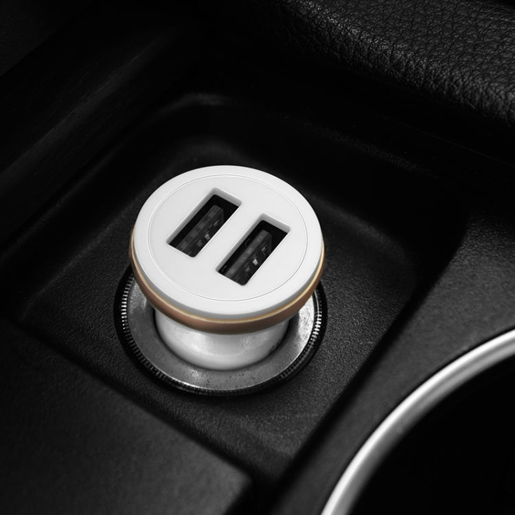 IVON CC26 5V 2.1A Dual USB Port Mini Car Charger - Car Charger by PMC Jewellery | Online Shopping South Africa | PMC Jewellery