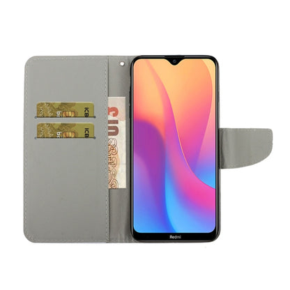 For Xiaomi Redmi 9A 3D Colored Drawing Horizontal Flip PU Leather Case with Holder & Card Slots & Wallet(Red Mouth Cat) - Xiaomi Cases by PMC Jewellery | Online Shopping South Africa | PMC Jewellery