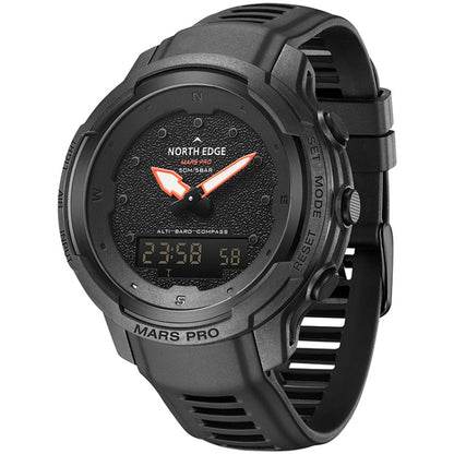 NORTH EDGE MarsPro Carbon Fiber Outdoor Sports Multifunctional Electronic Watch(Black) - Sport Watches by NORTH EDGE | Online Shopping South Africa | PMC Jewellery | Buy Now Pay Later Mobicred