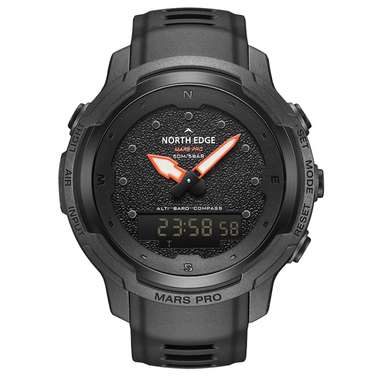 NORTH EDGE MarsPro Carbon Fiber Outdoor Sports Multifunctional Electronic Watch(Black) - Sport Watches by NORTH EDGE | Online Shopping South Africa | PMC Jewellery | Buy Now Pay Later Mobicred