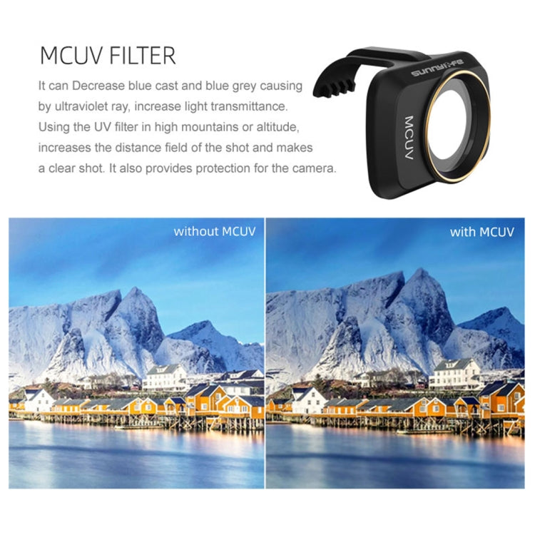 Sunnylife MM-FI9258 For DJI Mavic Mini / Mini 2 6 In 1 Drone MCUV+CPL+ND4+ND8+ND16+ND32 Lens Filter - free shipping - PMC TechLife - Order now!