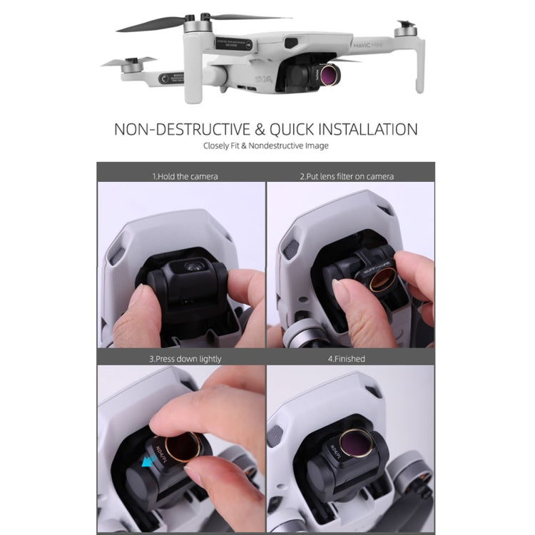 Sunnylife MM-FI9258 For DJI Mavic Mini / Mini 2 6 In 1 Drone MCUV+CPL+ND4+ND8+ND16+ND32 Lens Filter - free shipping - PMC TechLife - Order now!