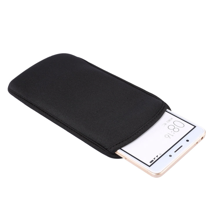 Universal Neoprene Cell Phone Bag Suitable for 6.4-7.2 inch Smartphones(Black) - Waterproof Bag by PMC TechLife | Online Shopping South Africa | PMC TechLife | Buy Now Pay Later Mobicred
