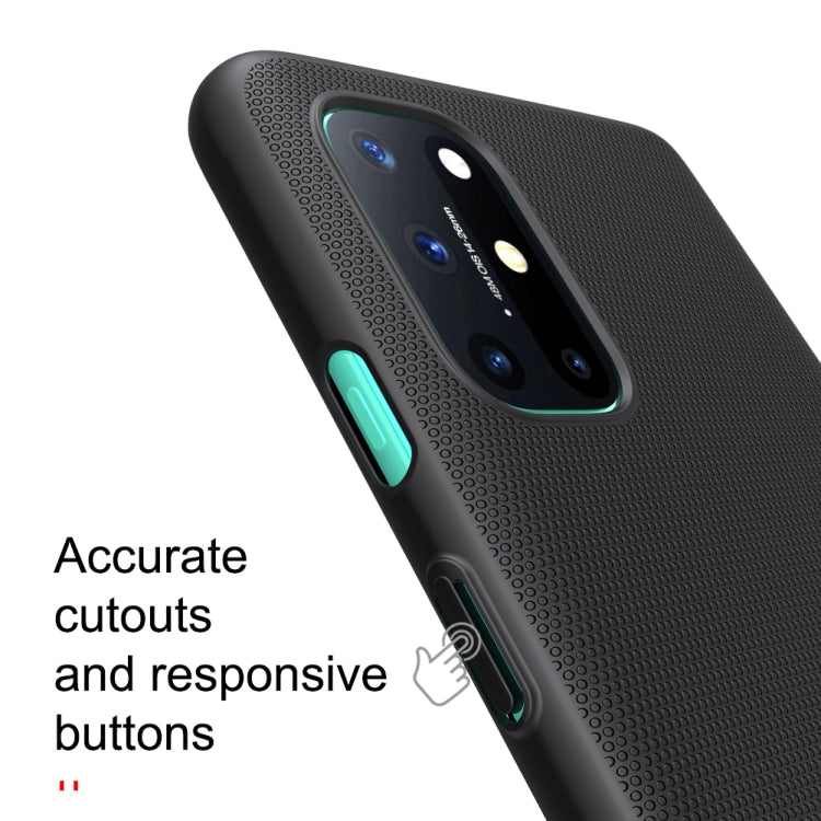 For OnePlus 8T NILLKIN Frosted Concave-convex Texture PC Protective Case(Black) - OnePlus Cases by NILLKIN | Online Shopping South Africa | PMC Jewellery