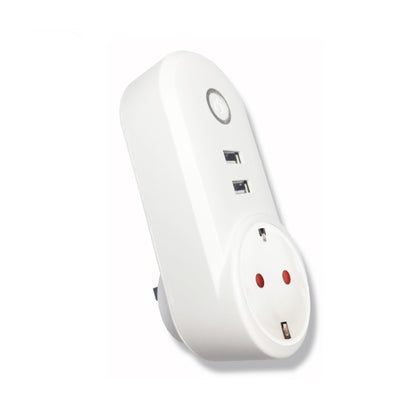 SA-002 2 USB Ports + 1 EU Socket WiFi Smart Power Plug Socket, Compatible with Alexa and Google Home, AC 110V-230V, EU Plug - Smart Socket by PMC Jewellery | Online Shopping South Africa | PMC Jewellery