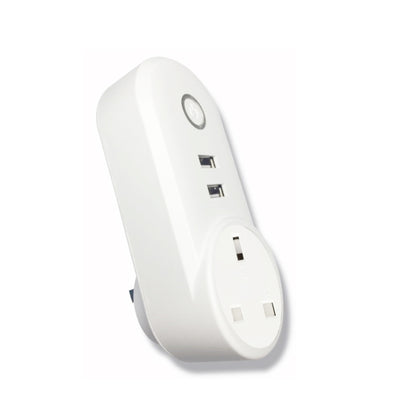 SA-002 2 USB Ports + 1 UK Socket WiFi Smart Power Plug Socket, Compatible with Alexa and Google Home, AC 110V-230V, UK Plug - Smart Socket by PMC Jewellery | Online Shopping South Africa | PMC Jewellery