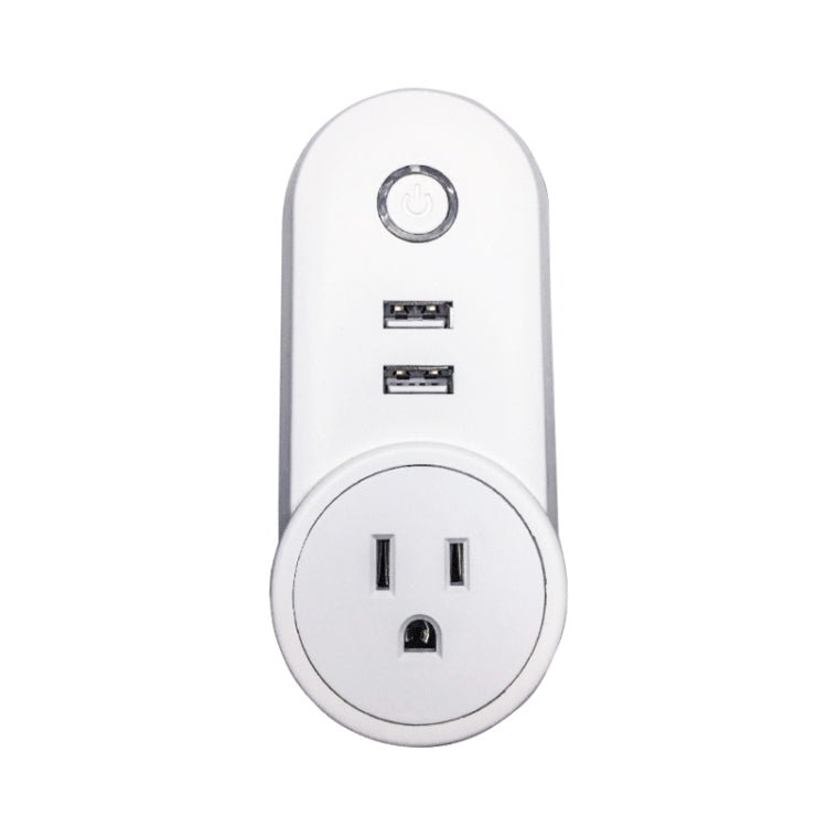 SA-002 2 USB Ports + 1 US Socket WiFi Smart Power Plug Socket, Compatible with Alexa and Google Home, AC 110V-230V, US Plug - Smart Socket by PMC Jewellery | Online Shopping South Africa | PMC Jewellery
