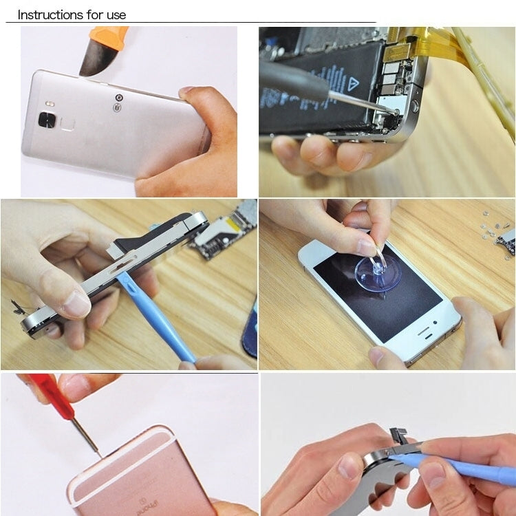 Appropriative Professional Screwdriver Repair Open Tool Kit with Roll Leather Bag For iPhone 7 & 7 Plus - Tool Kits by PMC TechLife | Online Shopping South Africa | PMC TechLife