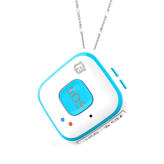 REACHFAR V28 Necklace Style GSM Mini LBS WiFi AGPS Tracker SOS Communicator(Blue) - Personal Tracker by REACHFAR | Online Shopping South Africa | PMC Jewellery