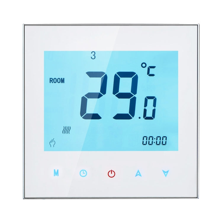 BHT-1000-GA-WIFI 3A Load Water Heating Type Touch LCD Digital WiFi Heating Room Thermostat, Display Clock / Temperature / Periods / Time / Week / Heat etc.(White) - Indoor Thermometer by PMC Jewellery | Online Shopping South Africa | PMC Jewellery