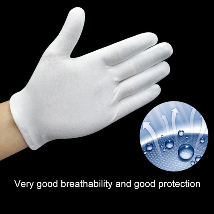 12 Pairs Pure Cotton Working Gloves, Thin Section - free shipping - PMC TechLife - Order now!