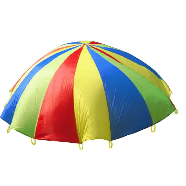 2m Children Outdoor Game Exercise Sport Toys Rainbow Umbrella Parachute Play Fun Toy with 8 Handle Straps for Families / Kindergartens / Amusement Parks - Toy Sports by PMC Jewellery | Online Shopping South Africa | PMC Jewellery